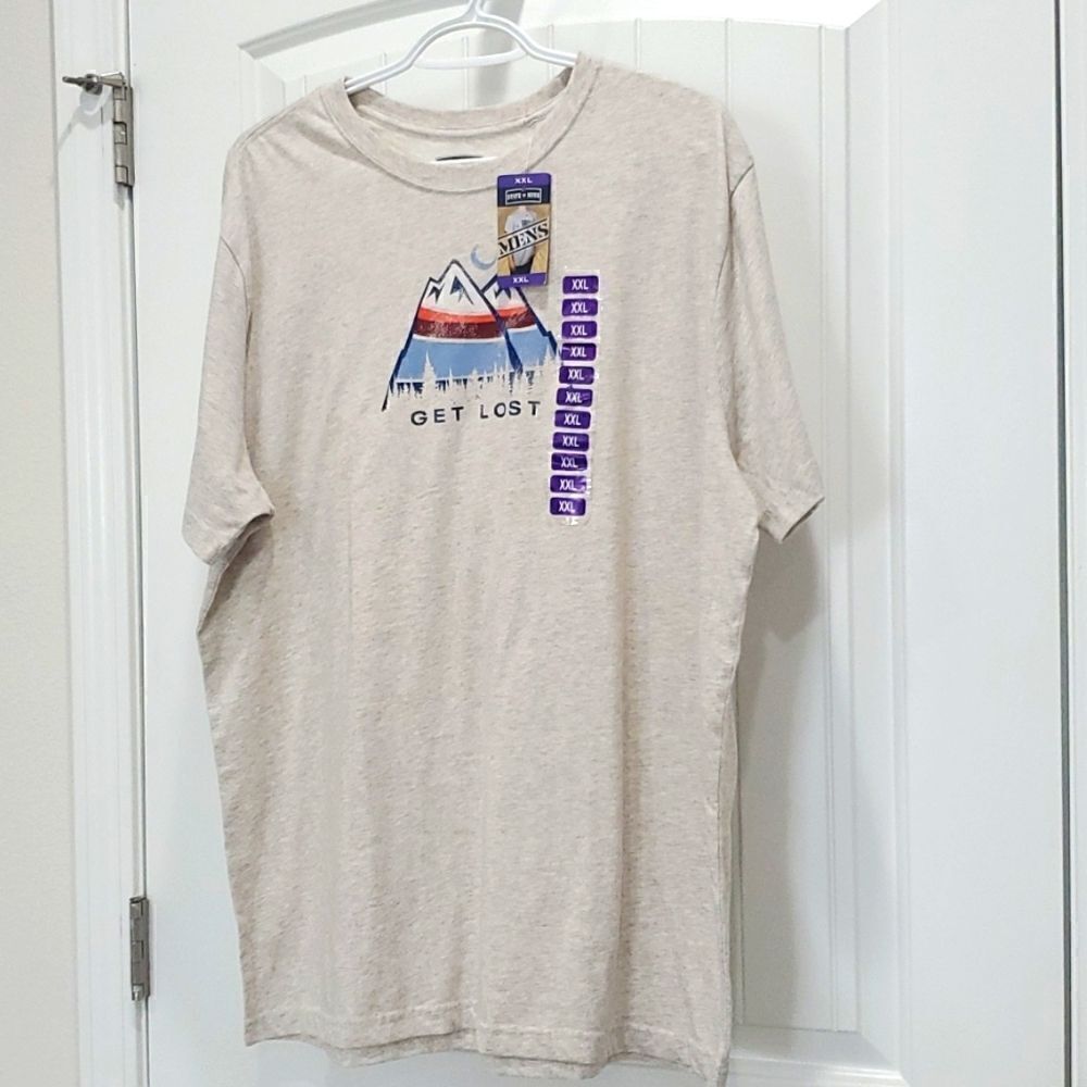 State of Mine Mens- "Get lost" tshirt- XXL, NWT